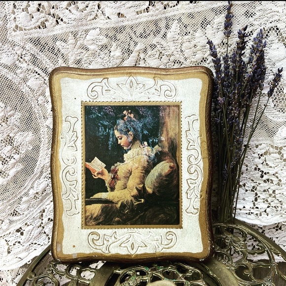 Gold Florentine Ornate Wood Trinket Box